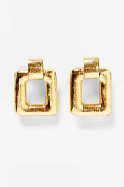 Anna Gold Square Earrings